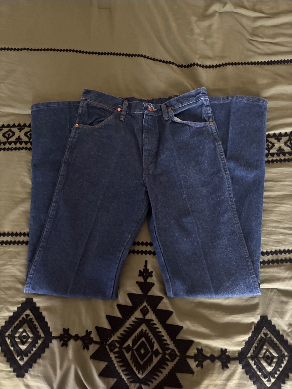Wrangler Straight Fit Dark Blue Men's Jeans